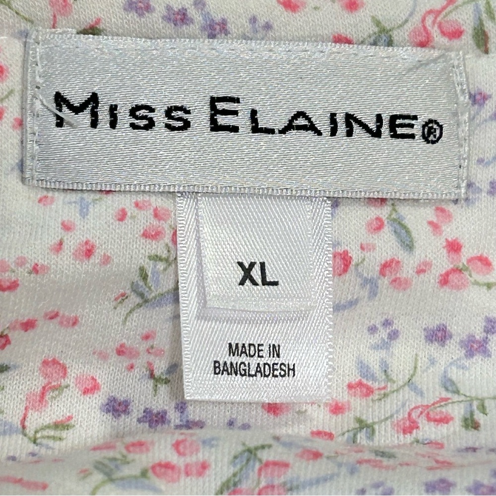 Miss Elaine Snap Front Floral Midi Robe XL - Picture 8 of 8